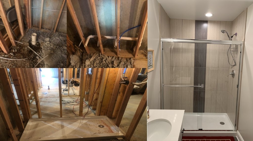 Create new bathroom & plumbing