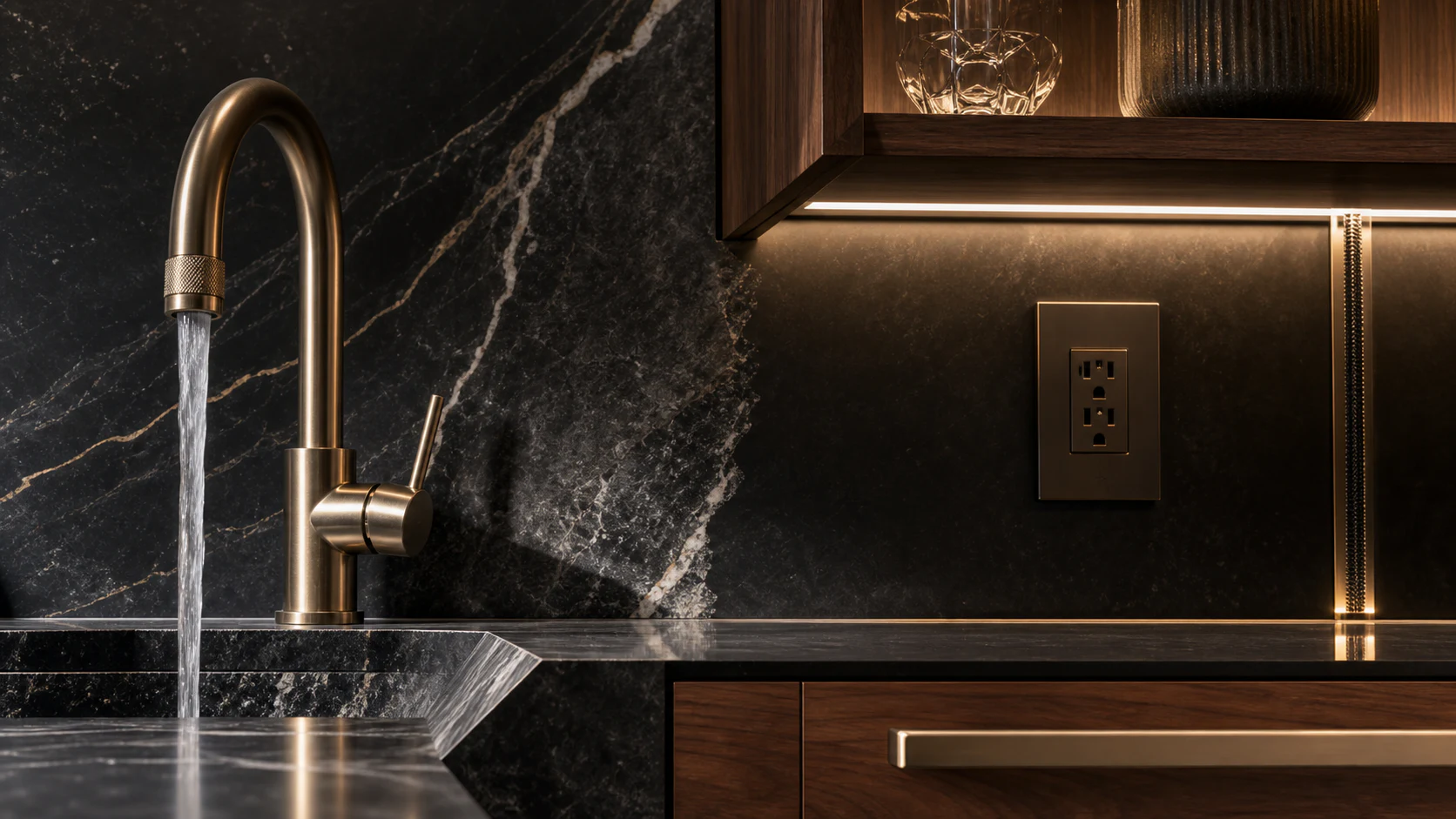 Luxury fixture and material detail